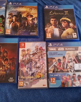 giochi PS4/PS5 e nintendo switch