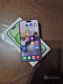 iPhone 15 plus 128gb green 11 mesi e mezzo di vita