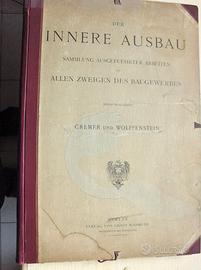 Cartelle Architettura tedesca rarità XIX sec
