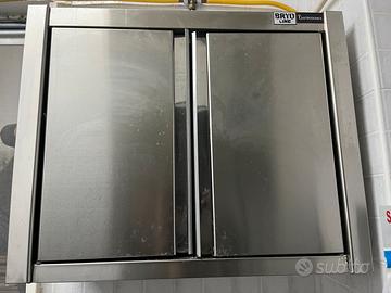 Pensile scolapiatti acciao inox professionale