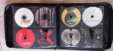 custodia porta 128 CD con manico e 56 CD originali