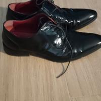 Scarpe vernice nere n.40 Luciano Ilari. Usate 1 vo