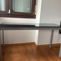 Tavolino vetro temperato nero