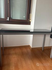 Tavolino vetro temperato nero