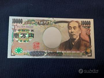 YEN GIAPPONE 10.000 YEN LAMINA ARGENTATA
