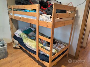 Letto a castello legno ikea
