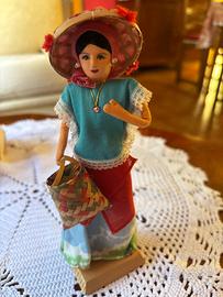 Bambola etnica da collezione asia anni 70 /80