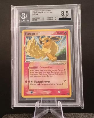 Flareon Gold Star 100/108 BGS 8.5 EX Power Keepers