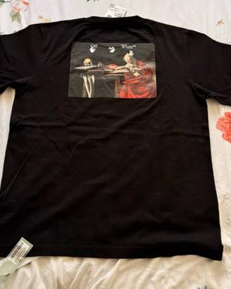 Off White caravaggio paint slim s/s tee black XL