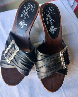 zoccoli artigianali da donna Giglio Shoes