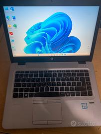 Notebook portatile HP intel I5, ssd 500, ram 8 gb