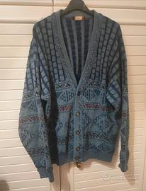 Cardigan "Grandpa" Vintage Astratto Coogi Style