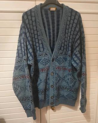Cardigan "Grandpa" Vintage Astratto Coogi Style