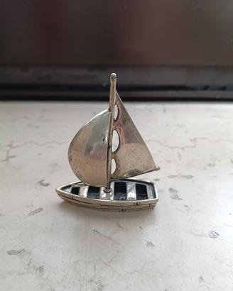 Miniatura vintage in argento 800