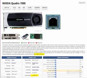 Nvidia Quadro 7000 - GDDR5 - 6GB