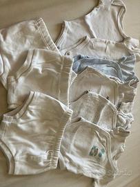Body bimbo/bimba unisex con culottine 0-1 mese