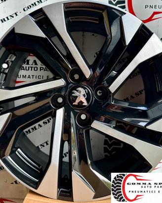 4 CERCHI IN LEGA ORIGINALI RAGGIO 17 PEUGEOT 2008