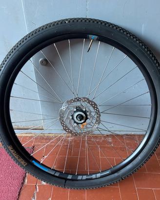ruota bici cube 27.5x2.25 con disco del freno