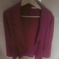 Blazer rosa antico elegante taglia L,veste grande 