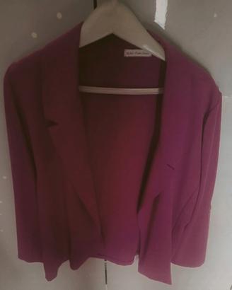 Blazer rosa antico elegante taglia L,veste grande 