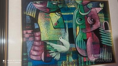Dipinto artista Maestro Abdul Rahem Tatari
