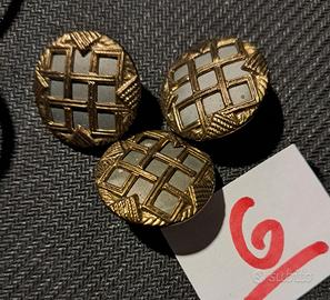 Bottoni da collezione vintage pezzi 3 metallo