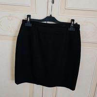 Gonna nera classica 100% lana benetton