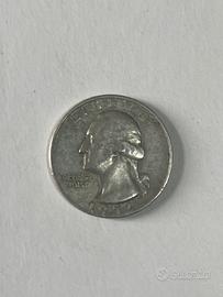 Moneta Quarter Dollar 1965 Stati Uniti d'America