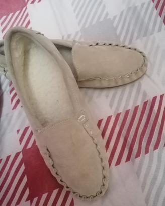 mocassino con pelo