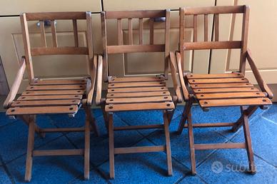 Sedie pieghevoli per bimbi - anni '50