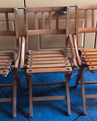 Sedie pieghevoli per bimbi - anni '50