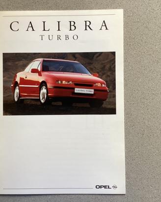 BROCHURE OPEL CALIBRA TURBO