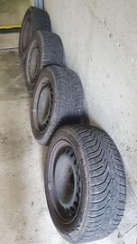 Gomme invernali KUMHO M+S 205/55 R16 91H + cerchi