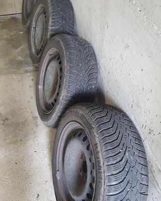 Gomme invernali KUMHO M+S 205/55 R16 91H + cerchi
