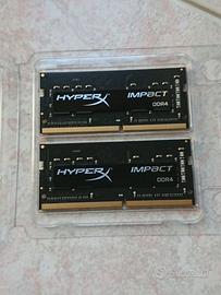 RAM HyperX Impact 8GB Kit (2x4GB) DDR4 2133