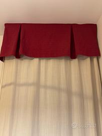Bella tenda in cotone con copricassone rosso