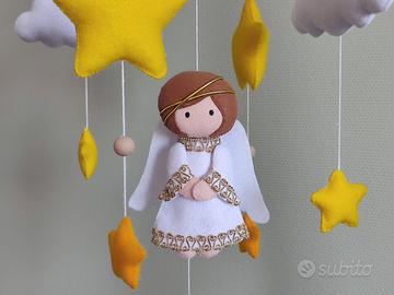 Giostrina culla  realizzata a mano "Angioletto"