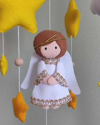 Giostrina culla  realizzata a mano "Angioletto"