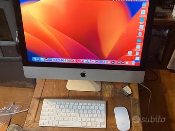 imac 21,5 2017  i5  ssd500gb con tastiera e mouse