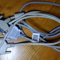 Lotto Cavi Adattatori PC Vintage 90/2000 50+ Pezzi