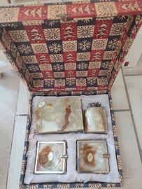 Set da fumo completo in onice vintage