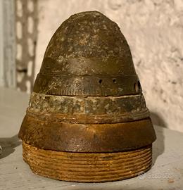 Spoletta ottone proiettile 75mm 1915/18