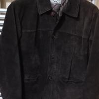 giaccone uomo in vera pelle scamosciata 