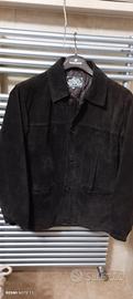 giaccone uomo in vera pelle scamosciata 