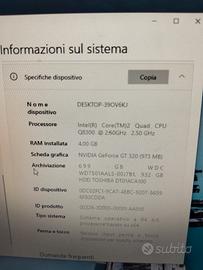 postazione PC fisso completo