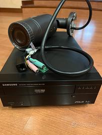 4 telecamere Samsung Network con video recorder