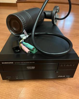 4 telecamere Samsung Network con video recorder
