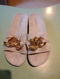 Ciabatte da donna Bestelle beige