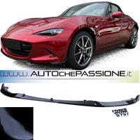 Spoiler anteriore labbro paraurti nero lucido adat