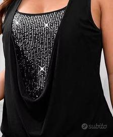 T-shirt shein curve con paillettes